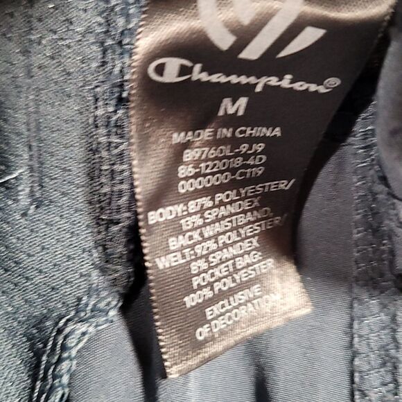 🩵Champion Blue Gray Woven Drawstring Mid Rise Pants Medium - Picture 11 of 12